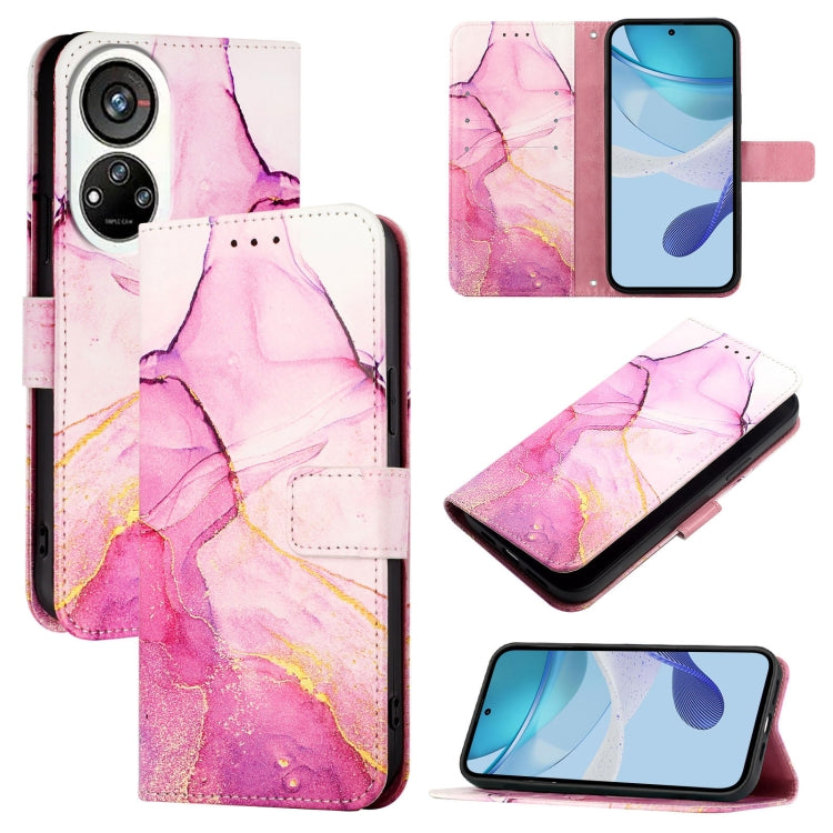 PT003 Marble Pattern Flip Leather Phone Case, For ZTE Blade A53 Pro, For ZTE Blade A53, For ZTE Blade V40s, For ZTE Blade A52
