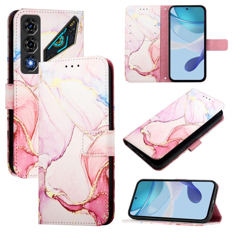 PT003 Marble Pattern Flip Leather Phone Case, For ZTE nubia Neo 5 5G, For ZTE nubia Neo 5 GT 5G, For ZTE nubia P7 Pro 5G / Optus X Value 5G, For ZTE nubia P9 Pro 5G / Optus X Pro 2 5G, For ZTE nubia RedMagic 11 Air                                      ...