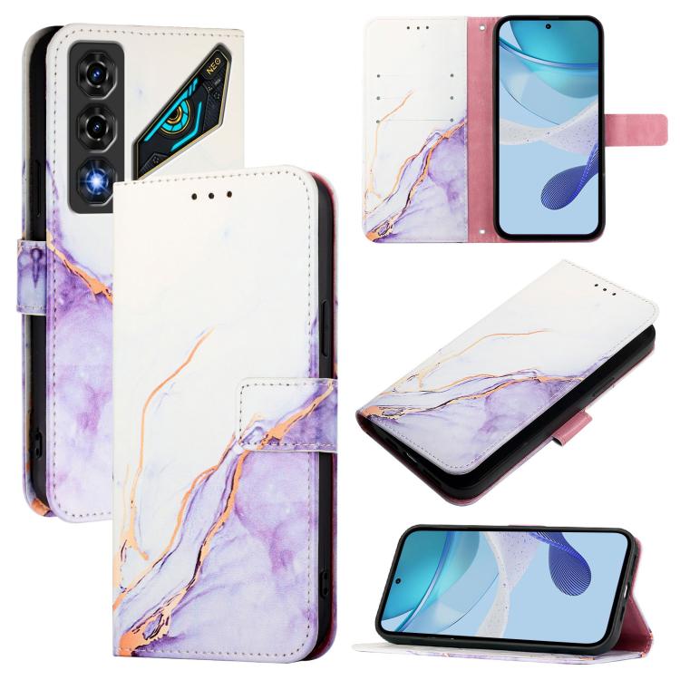 PT003 Marble Pattern Flip Leather Phone Case, For ZTE nubia Neo 5 5G, For ZTE nubia Neo 5 GT 5G, For ZTE nubia P7 Pro 5G / Optus X Value 5G, For ZTE nubia P9 Pro 5G / Optus X Pro 2 5G, For ZTE nubia RedMagic 11 Air                                      ...