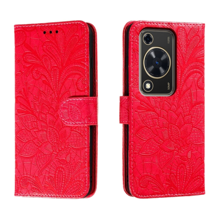 Lace Flower Embossing Flip Leather Phone Case, For Huawei Enjoy 70 Pro, For Huawei Enjoy 70, For Huawei Nova 12 Pro, For Huawei Nova 12