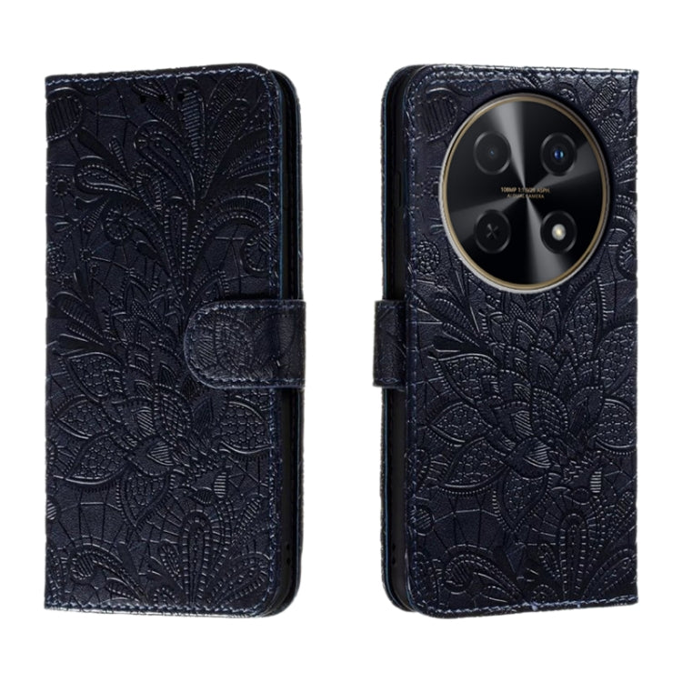 Lace Flower Embossing Flip Leather Phone Case, For Huawei Enjoy 70 Pro, For Huawei Enjoy 70, For Huawei Nova 12 Pro, For Huawei Nova 12