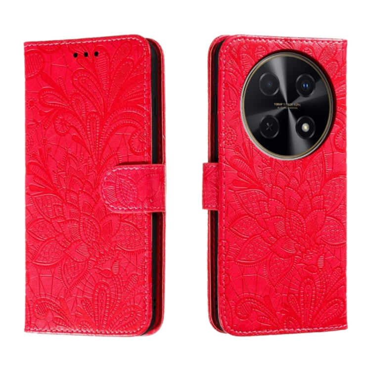 Lace Flower Embossing Flip Leather Phone Case, For Huawei Enjoy 70 Pro, For Huawei Enjoy 70, For Huawei Nova 12 Pro, For Huawei Nova 12