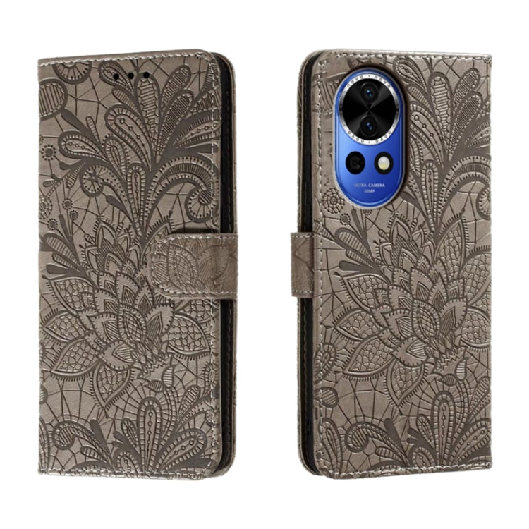 Lace Flower Embossing Flip Leather Phone Case, For Huawei Enjoy 70 Pro, For Huawei Enjoy 70, For Huawei Nova 12 Pro, For Huawei Nova 12