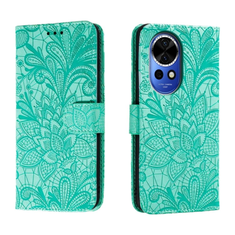 Lace Flower Embossing Flip Leather Phone Case, For Huawei Enjoy 70 Pro, For Huawei Enjoy 70, For Huawei Nova 12 Pro, For Huawei Nova 12