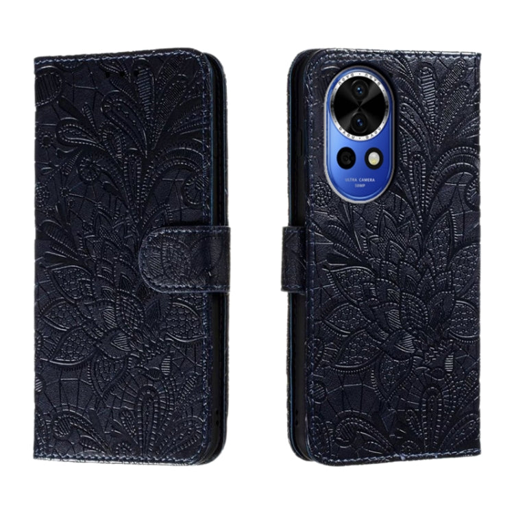 Lace Flower Embossing Flip Leather Phone Case, For Huawei Enjoy 70 Pro, For Huawei Enjoy 70, For Huawei Nova 12 Pro, For Huawei Nova 12