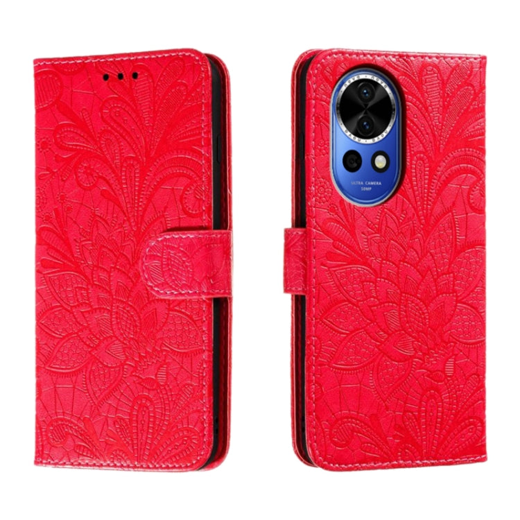Lace Flower Embossing Flip Leather Phone Case, For Huawei Enjoy 70 Pro, For Huawei Enjoy 70, For Huawei Nova 12 Pro, For Huawei Nova 12