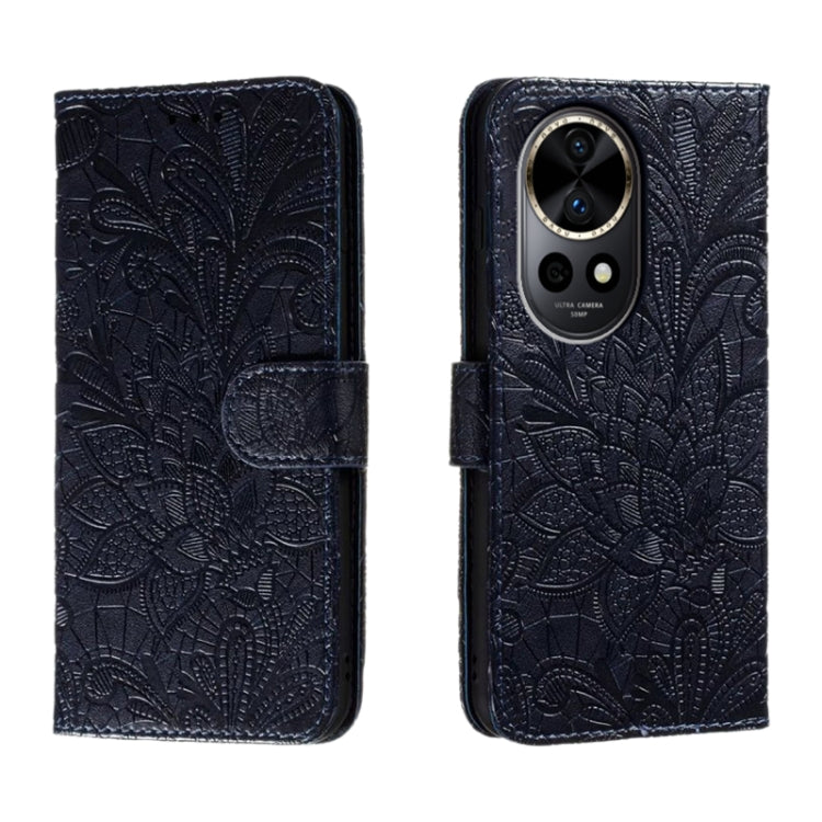 Lace Flower Embossing Flip Leather Phone Case, For Huawei Enjoy 70 Pro, For Huawei Enjoy 70, For Huawei Nova 12 Pro, For Huawei Nova 12