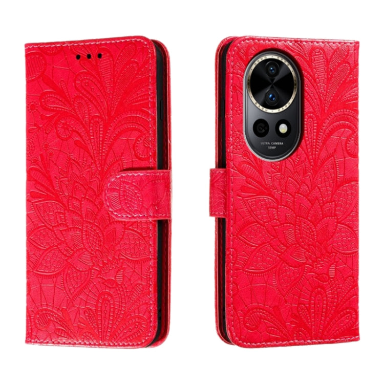 Lace Flower Embossing Flip Leather Phone Case, For Huawei Enjoy 70 Pro, For Huawei Enjoy 70, For Huawei Nova 12 Pro, For Huawei Nova 12