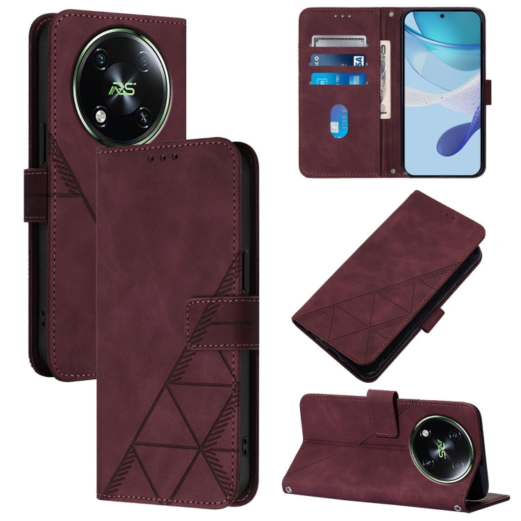 Crossbody 3D Embossed Flip Leather Phone Case, For itel A200 4G/A200+ 4G Global, For Itel A95 5G, For Itel A90, For Itel City 100, For Itel Power 70, For Itel A50, For Itel RS4, For Itel S24