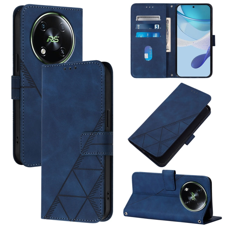Crossbody 3D Embossed Flip Leather Phone Case, For itel A200 4G/A200+ 4G Global, For Itel A95 5G, For Itel A90, For Itel City 100, For Itel Power 70, For Itel A50, For Itel RS4, For Itel S24