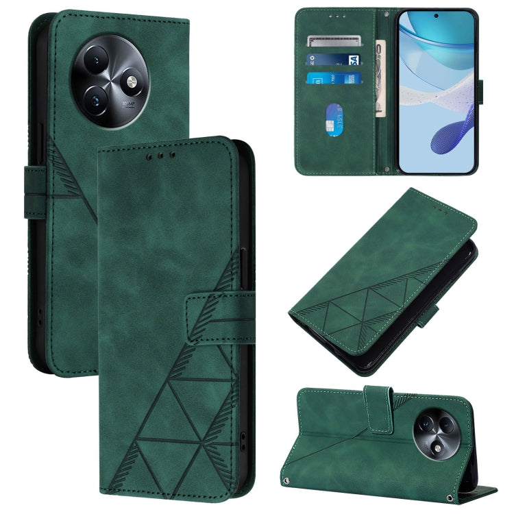 Crossbody 3D Embossed Flip Leather Phone Case, For itel A200 4G/A200+ 4G Global, For Itel A95 5G, For Itel A90, For Itel City 100, For Itel Power 70, For Itel A50, For Itel RS4, For Itel S24