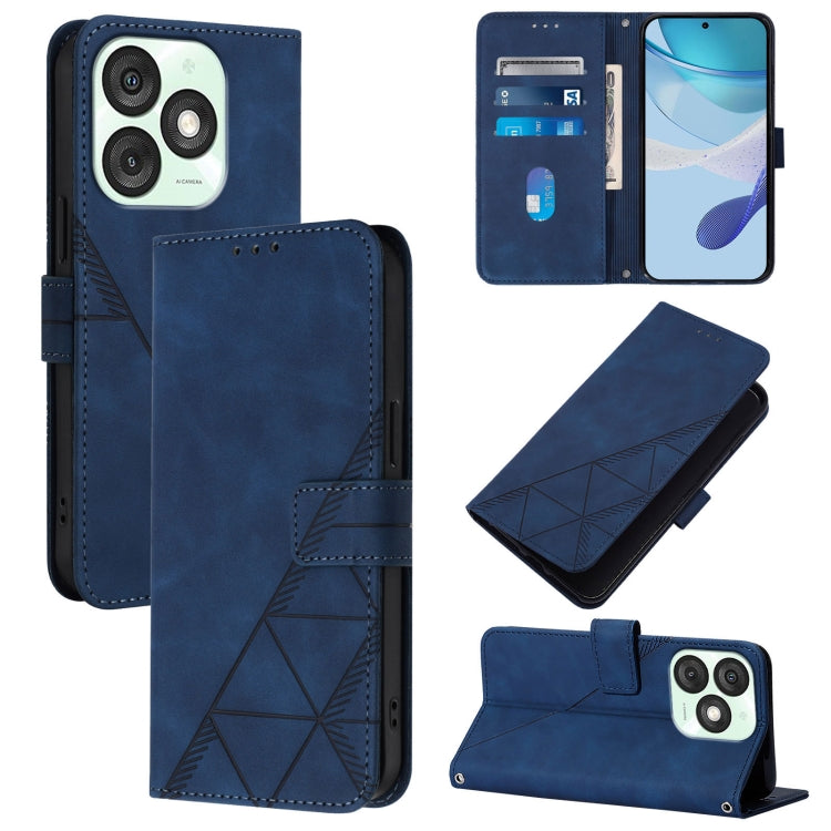 Crossbody 3D Embossed Flip Leather Phone Case, For itel A200 4G/A200+ 4G Global, For Itel A95 5G, For Itel A90, For Itel City 100, For Itel Power 70, For Itel A50, For Itel RS4, For Itel S24