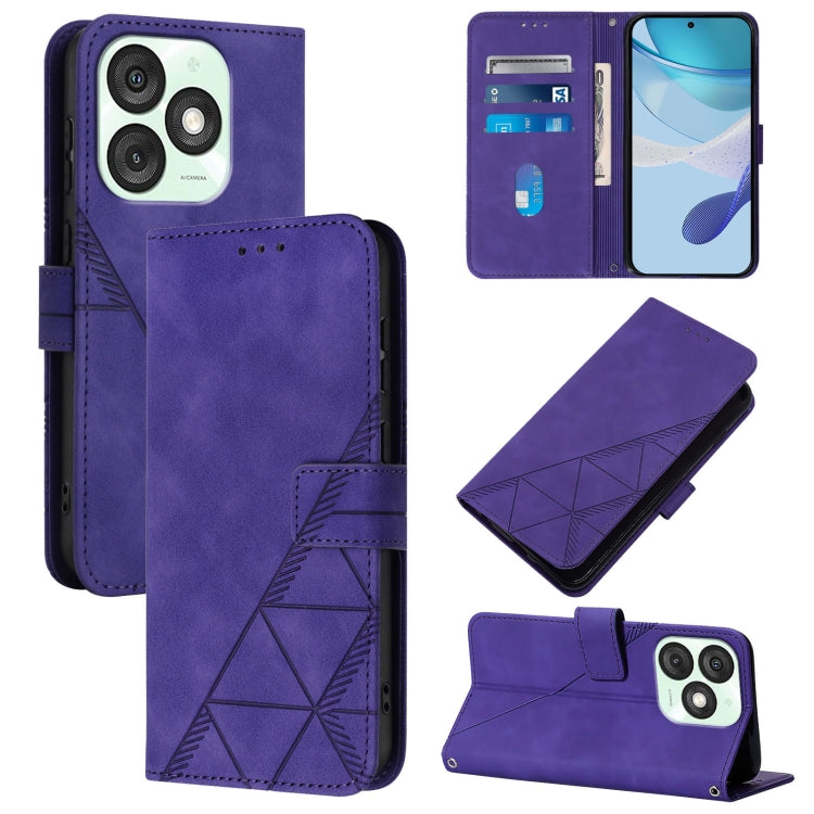 Crossbody 3D Embossed Flip Leather Phone Case, For itel A200 4G/A200+ 4G Global, For Itel A95 5G, For Itel A90, For Itel City 100, For Itel Power 70, For Itel A50, For Itel RS4, For Itel S24