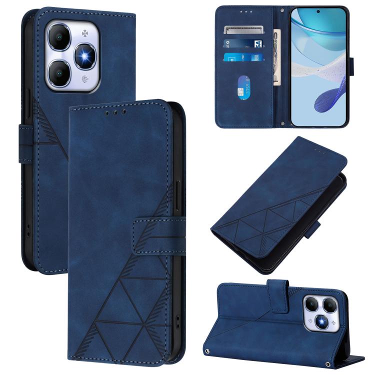 Crossbody 3D Embossed Flip Leather Phone Case, For itel A200 4G/A200+ 4G Global, For Itel A95 5G, For Itel A90, For Itel City 100, For Itel Power 70, For Itel A50, For Itel RS4, For Itel S24