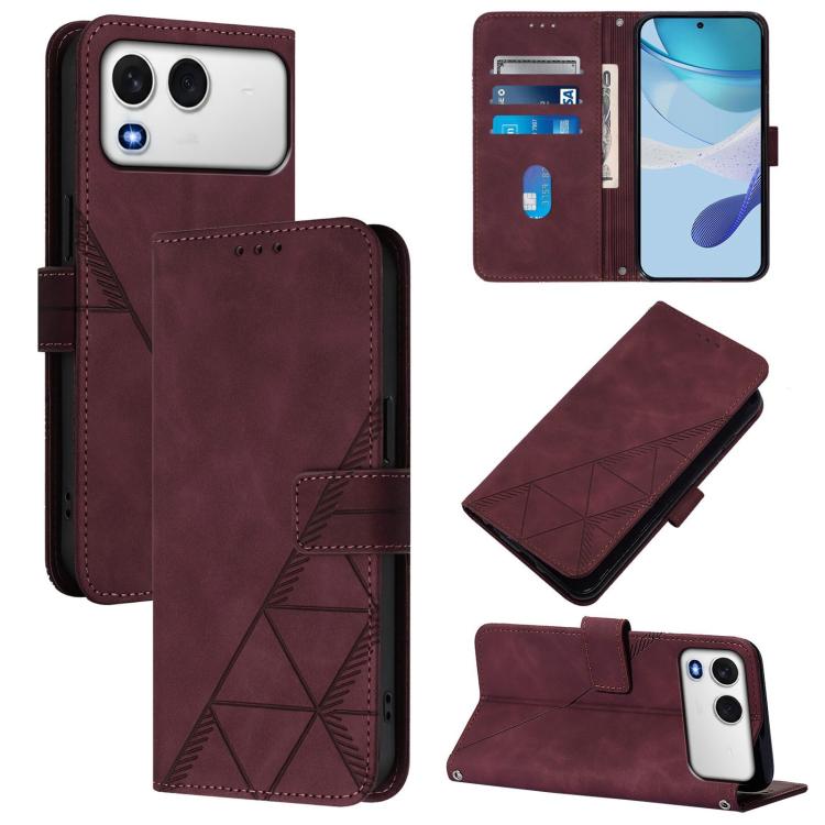 Crossbody 3D Embossed Flip Leather Phone Case, For itel A200 4G/A200+ 4G Global, For Itel A95 5G, For Itel A90, For Itel City 100, For Itel Power 70, For Itel A50, For Itel RS4, For Itel S24