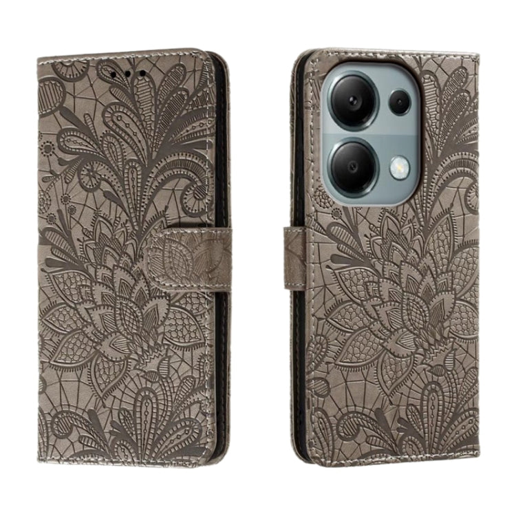 Lace Flower Embossing Flip Leather Phone Case, For Xiaomi Redmi A3, For Xiaomi Redmi Note 13 Pro 4G, For Xiaomi Redmi Note 13 4G, For Xiaomi Redmi K70E, For Xiaomi Redmi Note 13R Pro, For Xiaomi 14 Ultra, For Xiaomi Redmi K70
