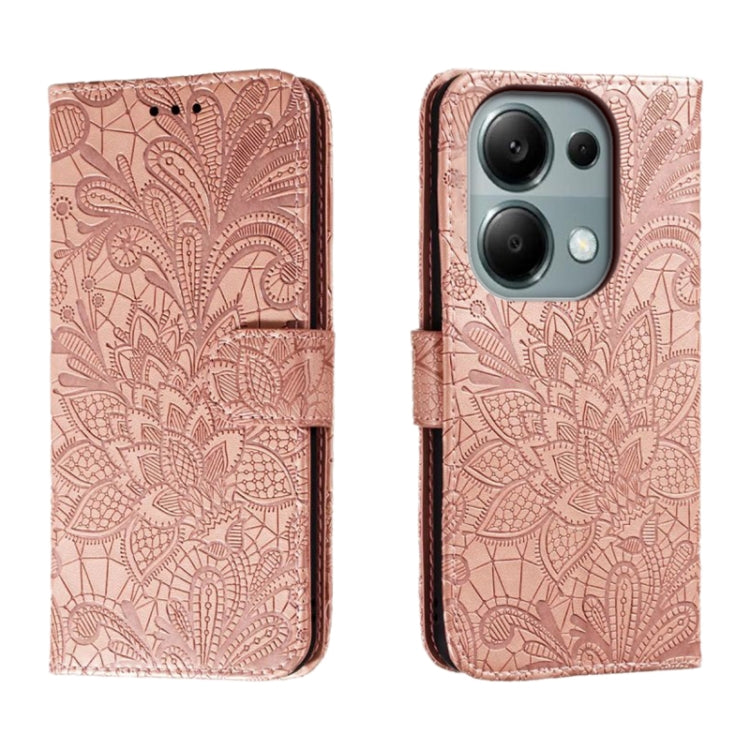 Lace Flower Embossing Flip Leather Phone Case, For Xiaomi Redmi A3, For Xiaomi Redmi Note 13 Pro 4G, For Xiaomi Redmi Note 13 4G, For Xiaomi Redmi K70E, For Xiaomi Redmi Note 13R Pro, For Xiaomi 14 Ultra, For Xiaomi Redmi K70