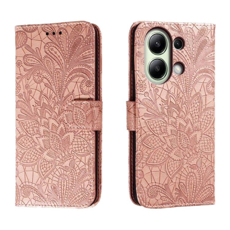 Lace Flower Embossing Flip Leather Phone Case, For Xiaomi Redmi A3, For Xiaomi Redmi Note 13 Pro 4G, For Xiaomi Redmi Note 13 4G, For Xiaomi Redmi K70E, For Xiaomi Redmi Note 13R Pro, For Xiaomi 14 Ultra, For Xiaomi Redmi K70