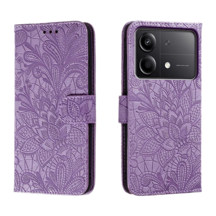 Lace Flower Embossing Flip Leather Phone Case, For Xiaomi Redmi A3, For Xiaomi Redmi Note 13 Pro 4G, For Xiaomi Redmi Note 13 4G, For Xiaomi Redmi K70E, For Xiaomi Redmi Note 13R Pro, For Xiaomi 14 Ultra, For Xiaomi Redmi K70