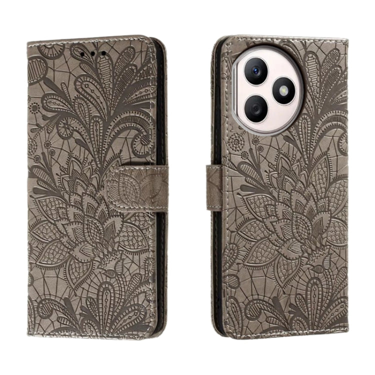 Lace Flower Embossing Flip Leather Phone Case, For Honor 100, For Honor X50i+