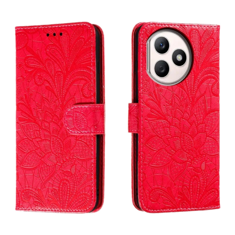 Lace Flower Embossing Flip Leather Phone Case, For Honor 100, For Honor X50i+