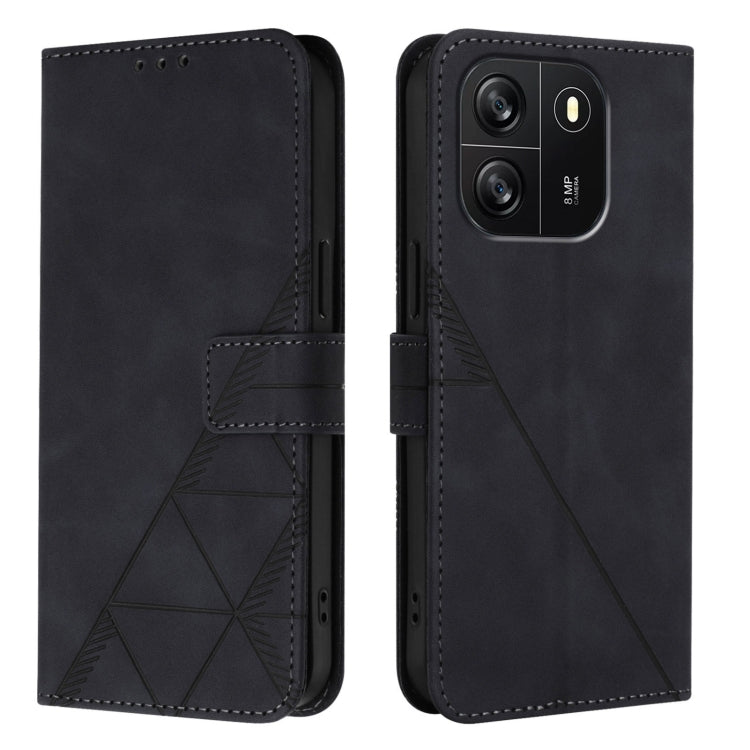 Crossbody 3D Embossed Flip Leather Phone Case, For Blackview Wave 6C, For Blackview Shark 8, For Blackview A53, For Blackview A52
