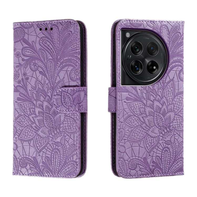 Lace Flower Embossing Flip Leather Phone Case, For OnePlus ACE 3, For OnePlus 12, For OnePlus Nord 3 5G / Ace 2V