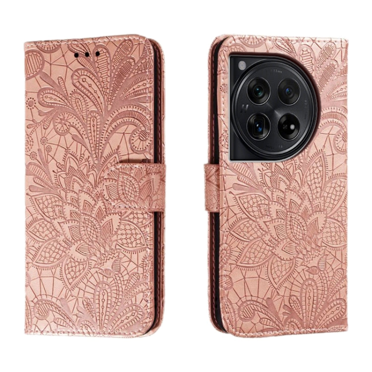 Lace Flower Embossing Flip Leather Phone Case, For OnePlus ACE 3, For OnePlus 12, For OnePlus Nord 3 5G / Ace 2V