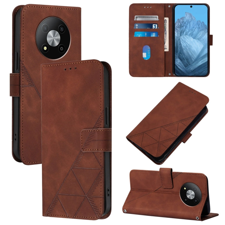 Crossbody 3D Embossed Flip Leather Phone Case, For ZTE Blade A76 4G, For ZTE Blade V70 Design, For ZTE Blade A35 Lite / A35 Core, For ZTE Blade A35 / A55, For ZTE Blade V60 / Axon 60 4G, For ZTE Blade A73 5G, For ZTE Blade A73 4G, For ZTE Blade V50 Vita