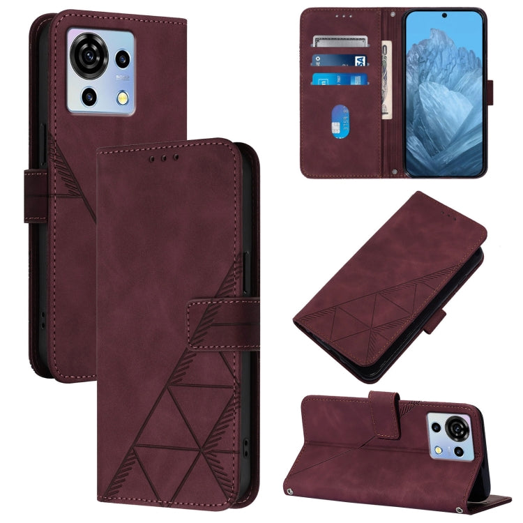 Crossbody 3D Embossed Flip Leather Phone Case, For ZTE Blade A76 4G, For ZTE Blade V70 Design, For ZTE Blade A35 Lite / A35 Core, For ZTE Blade A35 / A55, For ZTE Blade V60 / Axon 60 4G, For ZTE Blade A73 5G, For ZTE Blade A73 4G, For ZTE Blade V50 Vita