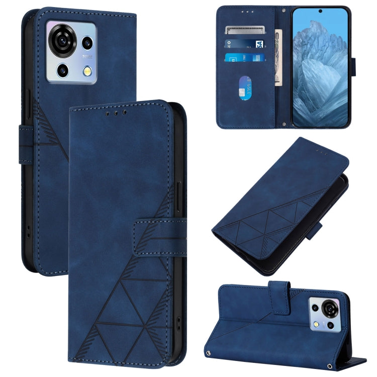 Crossbody 3D Embossed Flip Leather Phone Case, For ZTE Blade A76 4G, For ZTE Blade V70 Design, For ZTE Blade A35 Lite / A35 Core, For ZTE Blade A35 / A55, For ZTE Blade V60 / Axon 60 4G, For ZTE Blade A73 5G, For ZTE Blade A73 4G, For ZTE Blade V50 Vita