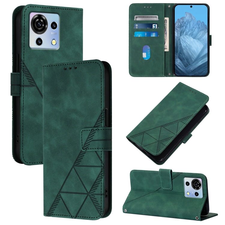 Crossbody 3D Embossed Flip Leather Phone Case, For ZTE Blade A76 4G, For ZTE Blade V70 Design, For ZTE Blade A35 Lite / A35 Core, For ZTE Blade A35 / A55, For ZTE Blade V60 / Axon 60 4G, For ZTE Blade A73 5G, For ZTE Blade A73 4G, For ZTE Blade V50 Vita