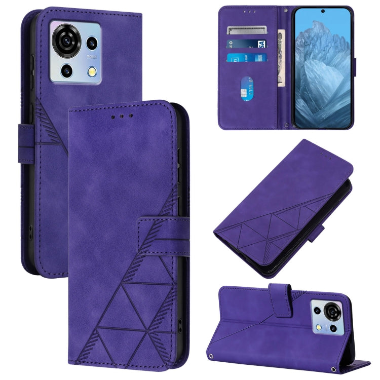 Crossbody 3D Embossed Flip Leather Phone Case, For ZTE Blade A76 4G, For ZTE Blade V70 Design, For ZTE Blade A35 Lite / A35 Core, For ZTE Blade A35 / A55, For ZTE Blade V60 / Axon 60 4G, For ZTE Blade A73 5G, For ZTE Blade A73 4G, For ZTE Blade V50 Vita