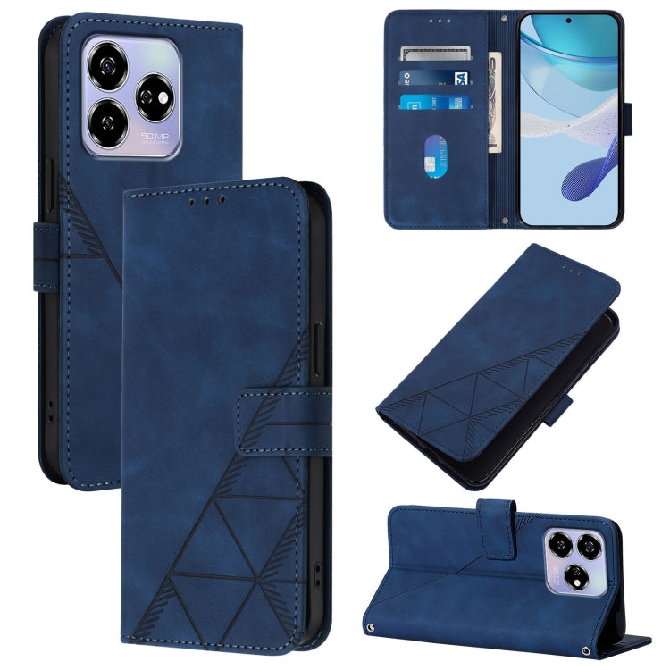 Crossbody 3D Embossed Flip Leather Phone Case, For ZTE Blade A76 4G, For ZTE Blade V70 Design, For ZTE Blade A35 Lite / A35 Core, For ZTE Blade A35 / A55, For ZTE Blade V60 / Axon 60 4G, For ZTE Blade A73 5G, For ZTE Blade A73 4G, For ZTE Blade V50 Vita