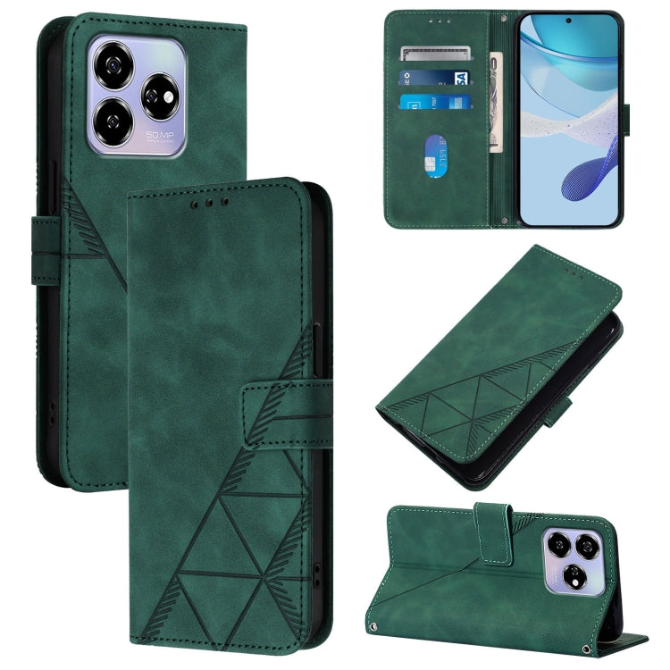 Crossbody 3D Embossed Flip Leather Phone Case, For ZTE Blade A76 4G, For ZTE Blade V70 Design, For ZTE Blade A35 Lite / A35 Core, For ZTE Blade A35 / A55, For ZTE Blade V60 / Axon 60 4G, For ZTE Blade A73 5G, For ZTE Blade A73 4G, For ZTE Blade V50 Vita