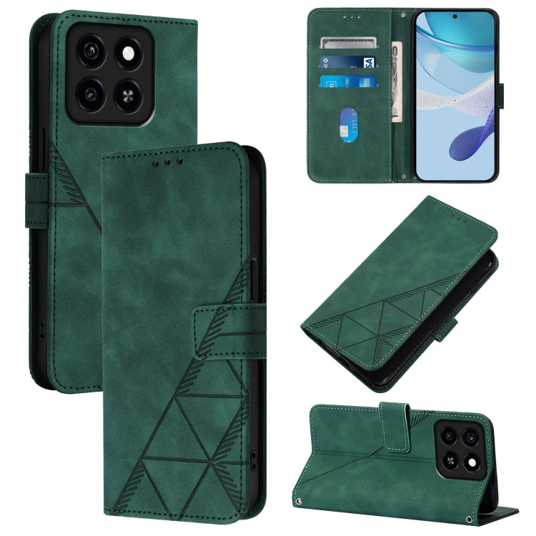 Crossbody 3D Embossed Flip Leather Phone Case, For ZTE Blade A76 4G, For ZTE Blade V70 Design, For ZTE Blade A35 Lite / A35 Core, For ZTE Blade A35 / A55, For ZTE Blade V60 / Axon 60 4G, For ZTE Blade A73 5G, For ZTE Blade A73 4G, For ZTE Blade V50 Vita