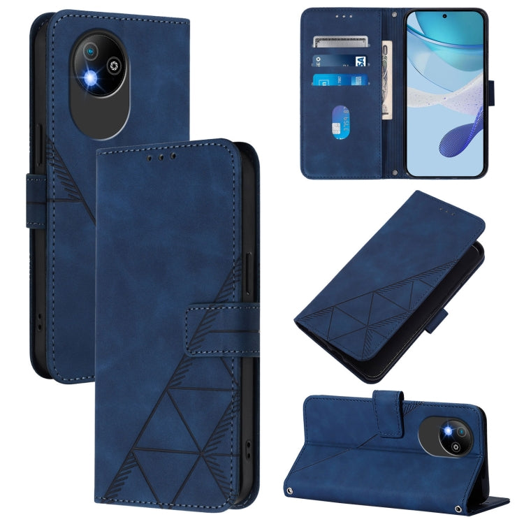 Crossbody 3D Embossed Flip Leather Phone Case, For ZTE Blade A76 4G, For ZTE Blade V70 Design, For ZTE Blade A35 Lite / A35 Core, For ZTE Blade A35 / A55, For ZTE Blade V60 / Axon 60 4G, For ZTE Blade A73 5G, For ZTE Blade A73 4G, For ZTE Blade V50 Vita