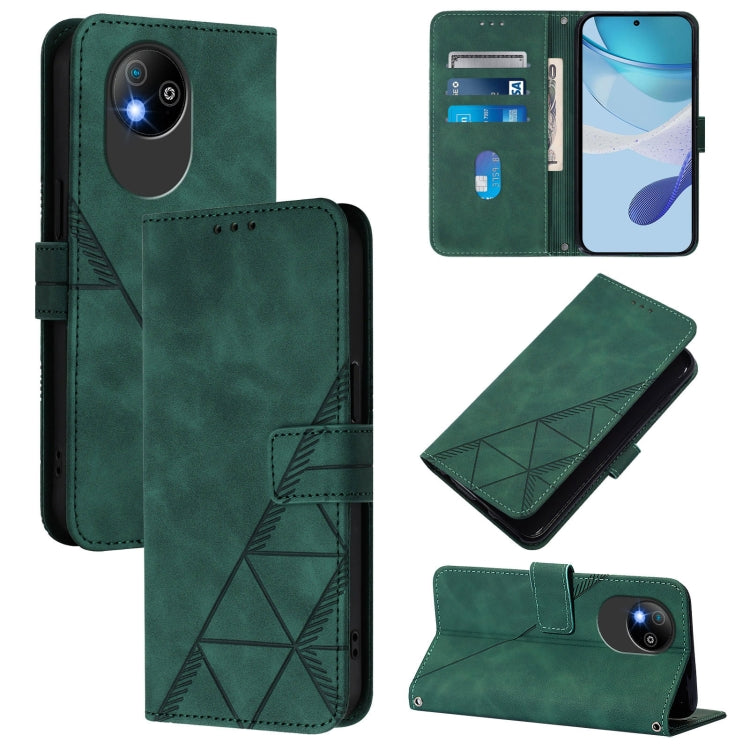 Crossbody 3D Embossed Flip Leather Phone Case, For ZTE Blade A76 4G, For ZTE Blade V70 Design, For ZTE Blade A35 Lite / A35 Core, For ZTE Blade A35 / A55, For ZTE Blade V60 / Axon 60 4G, For ZTE Blade A73 5G, For ZTE Blade A73 4G, For ZTE Blade V50 Vita