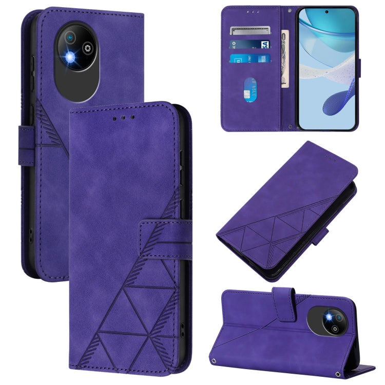 Crossbody 3D Embossed Flip Leather Phone Case, For ZTE Blade A76 4G, For ZTE Blade V70 Design, For ZTE Blade A35 Lite / A35 Core, For ZTE Blade A35 / A55, For ZTE Blade V60 / Axon 60 4G, For ZTE Blade A73 5G, For ZTE Blade A73 4G, For ZTE Blade V50 Vita