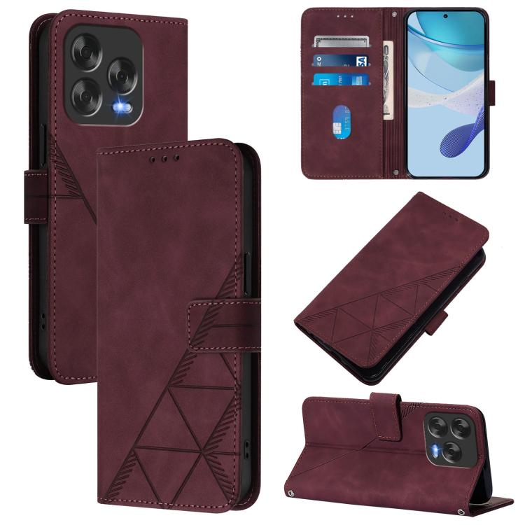 Crossbody 3D Embossed Flip Leather Phone Case, For ZTE Blade A76 4G, For ZTE Blade V70 Design, For ZTE Blade A35 Lite / A35 Core, For ZTE Blade A35 / A55, For ZTE Blade V60 / Axon 60 4G, For ZTE Blade A73 5G, For ZTE Blade A73 4G, For ZTE Blade V50 Vita