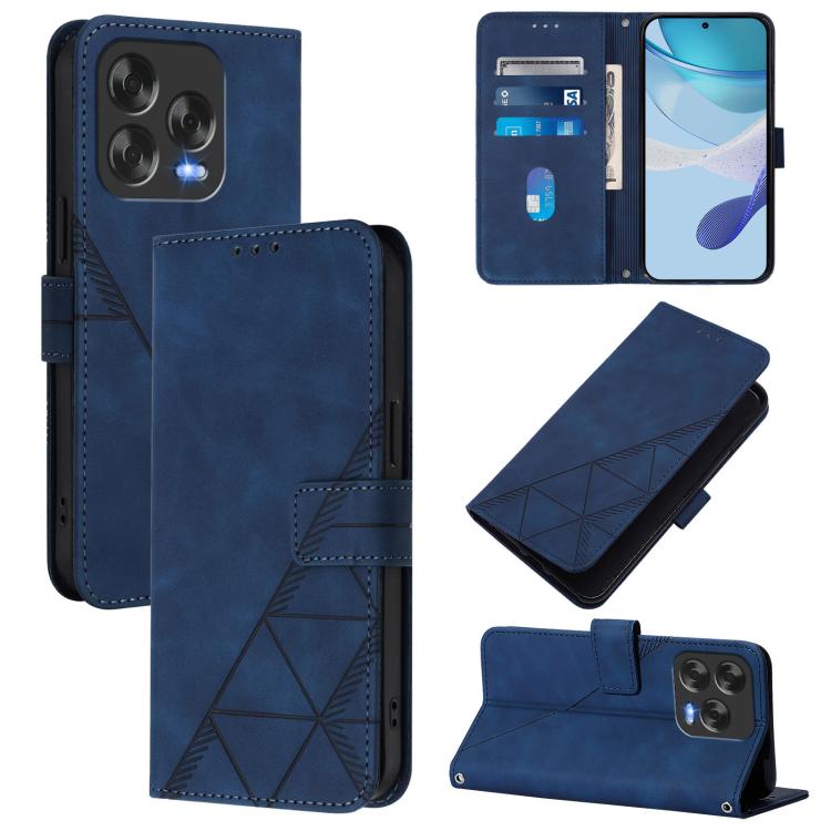 Crossbody 3D Embossed Flip Leather Phone Case, For ZTE Blade A76 4G, For ZTE Blade V70 Design, For ZTE Blade A35 Lite / A35 Core, For ZTE Blade A35 / A55, For ZTE Blade V60 / Axon 60 4G, For ZTE Blade A73 5G, For ZTE Blade A73 4G, For ZTE Blade V50 Vita