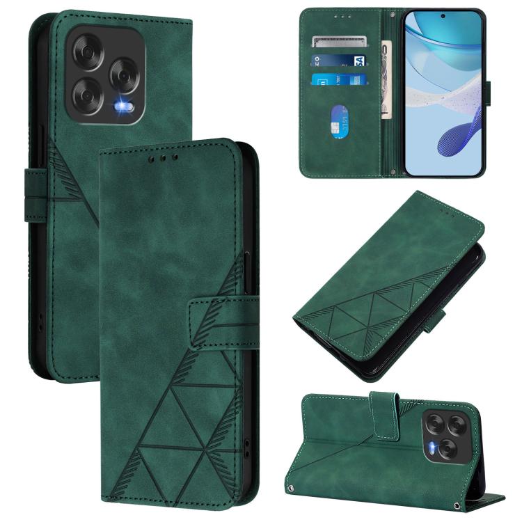 Crossbody 3D Embossed Flip Leather Phone Case, For ZTE Blade A76 4G, For ZTE Blade V70 Design, For ZTE Blade A35 Lite / A35 Core, For ZTE Blade A35 / A55, For ZTE Blade V60 / Axon 60 4G, For ZTE Blade A73 5G, For ZTE Blade A73 4G, For ZTE Blade V50 Vita