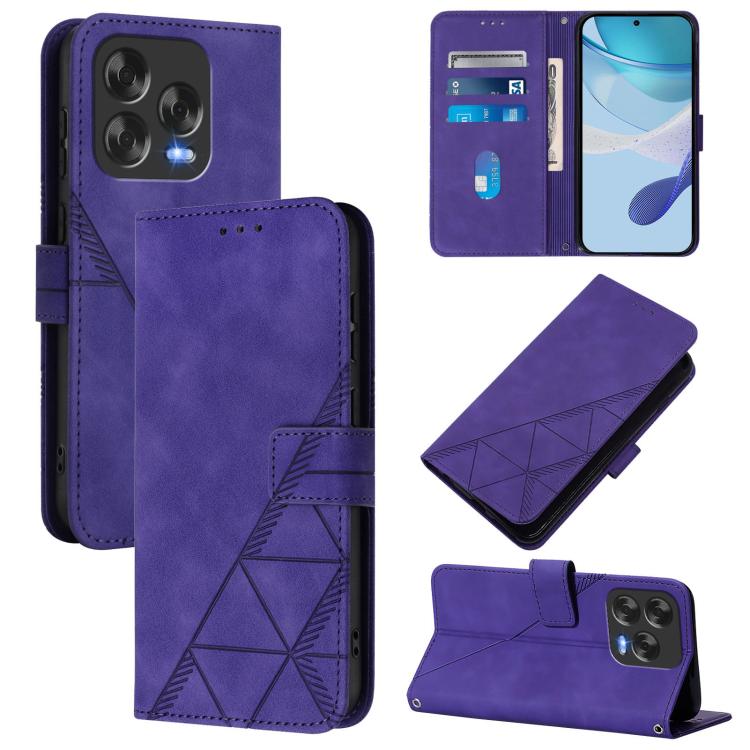 Crossbody 3D Embossed Flip Leather Phone Case, For ZTE Blade A76 4G, For ZTE Blade V70 Design, For ZTE Blade A35 Lite / A35 Core, For ZTE Blade A35 / A55, For ZTE Blade V60 / Axon 60 4G, For ZTE Blade A73 5G, For ZTE Blade A73 4G, For ZTE Blade V50 Vita