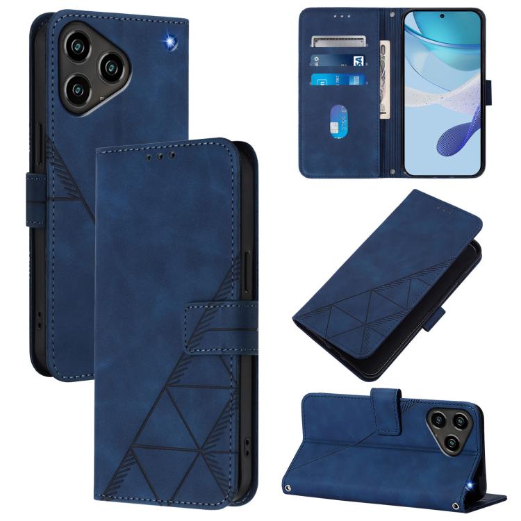 Crossbody 3D Embossed Flip Leather Phone Case, For ZTE Blade A76 4G, For ZTE Blade V70 Design, For ZTE Blade A35 Lite / A35 Core, For ZTE Blade A35 / A55, For ZTE Blade V60 / Axon 60 4G, For ZTE Blade A73 5G, For ZTE Blade A73 4G, For ZTE Blade V50 Vita