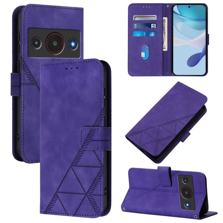 Crossbody 3D Embossed Flip Leather Phone Case, For ZTE Nubia P7 Pro 5G/Optus X Value 5G, For ZTE Nubia P9 Pro 5G/Optus X Pro 2 5G, For ZTE nubia RedMagic 11 Air, For ZTE Blade A75 Pro/Telstra T-Elite 5G, For ZTE Blade A76 4G, For ZTE Nubia S 5G A403ZT ...