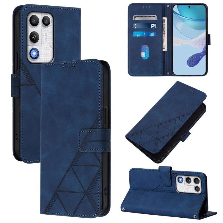 Crossbody 3D Embossed Flip Leather Phone Case, For ZTE Nubia P7 Pro 5G/Optus X Value 5G, For ZTE Nubia P9 Pro 5G/Optus X Pro 2 5G, For ZTE nubia RedMagic 11 Air, For ZTE Blade A75 Pro/Telstra T-Elite 5G, For ZTE Blade A76 4G, For ZTE Nubia S 5G A403ZT ...