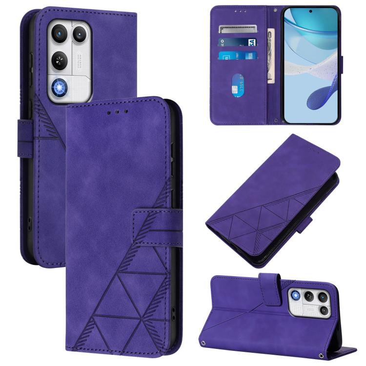 Crossbody 3D Embossed Flip Leather Phone Case, For ZTE Nubia P7 Pro 5G/Optus X Value 5G, For ZTE Nubia P9 Pro 5G/Optus X Pro 2 5G, For ZTE nubia RedMagic 11 Air, For ZTE Blade A75 Pro/Telstra T-Elite 5G, For ZTE Blade A76 4G, For ZTE Nubia S 5G A403ZT ...