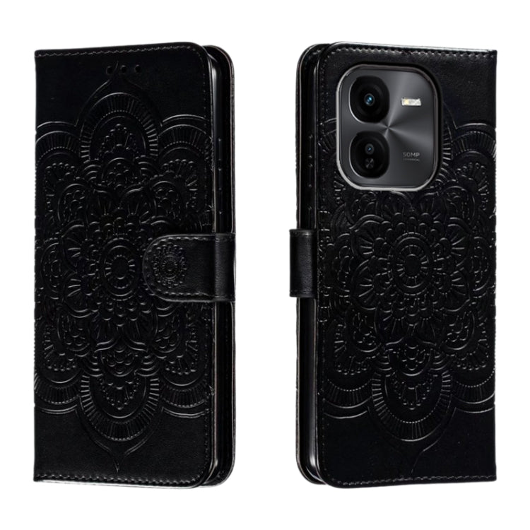 Sun Mandala Embossing Pattern Phone Leather Case, For vivo iQOO 15, For vivo Y500 5G, For vivo Y38, For vivo iQOO Z9X, For vivo S18e, For vivo S18