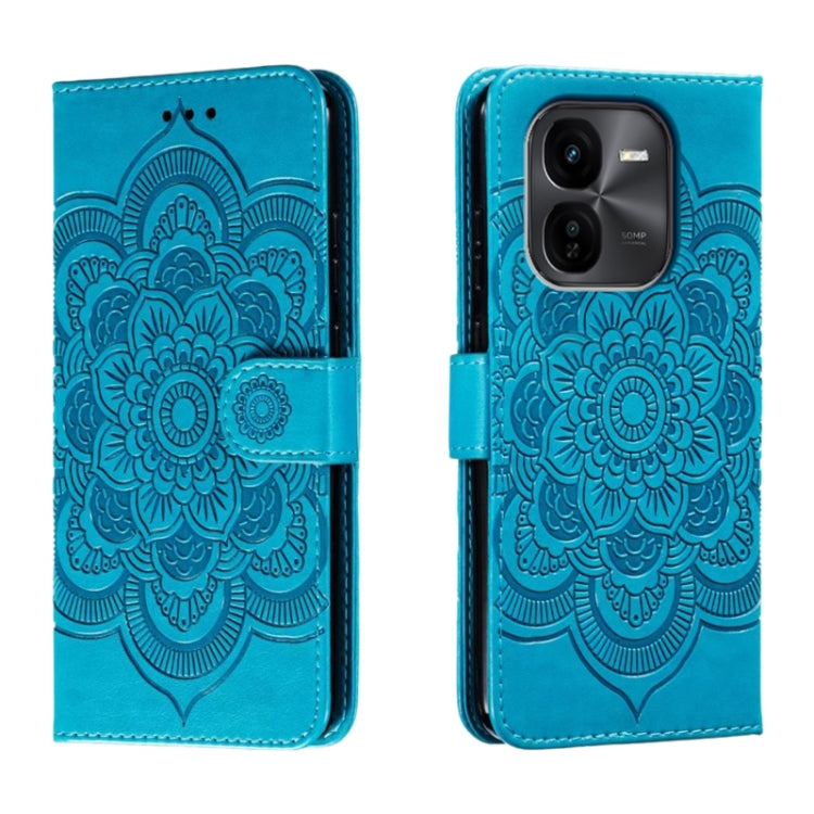Sun Mandala Embossing Pattern Phone Leather Case, For vivo iQOO 15, For vivo Y500 5G, For vivo Y38, For vivo iQOO Z9X, For vivo S18e, For vivo S18