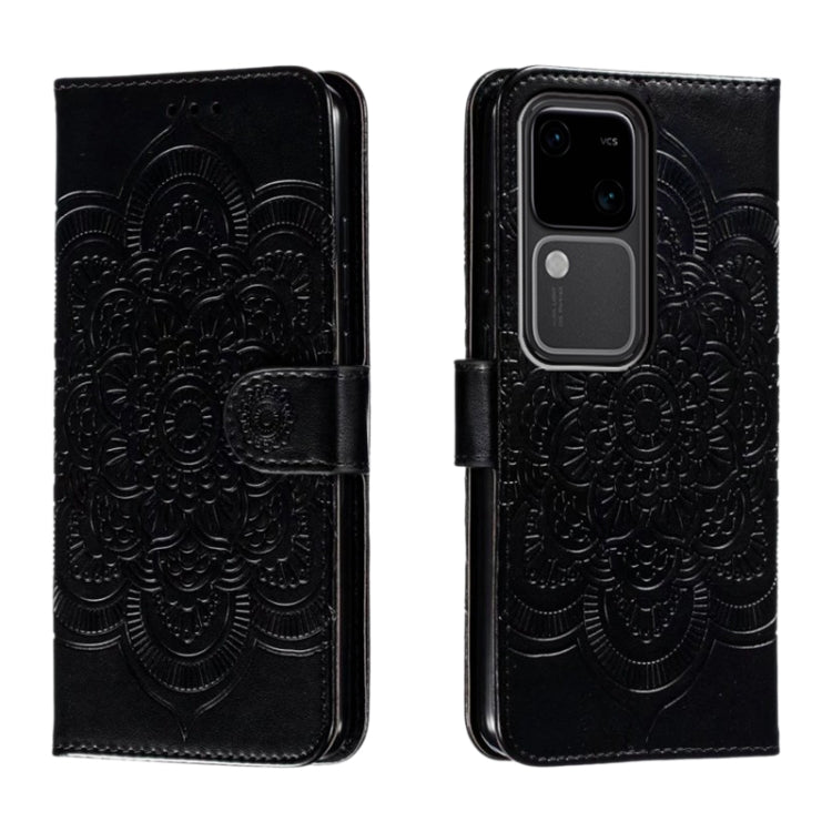 Sun Mandala Embossing Pattern Phone Leather Case, For vivo iQOO 15, For vivo Y500 5G, For vivo Y38, For vivo iQOO Z9X, For vivo S18e, For vivo S18